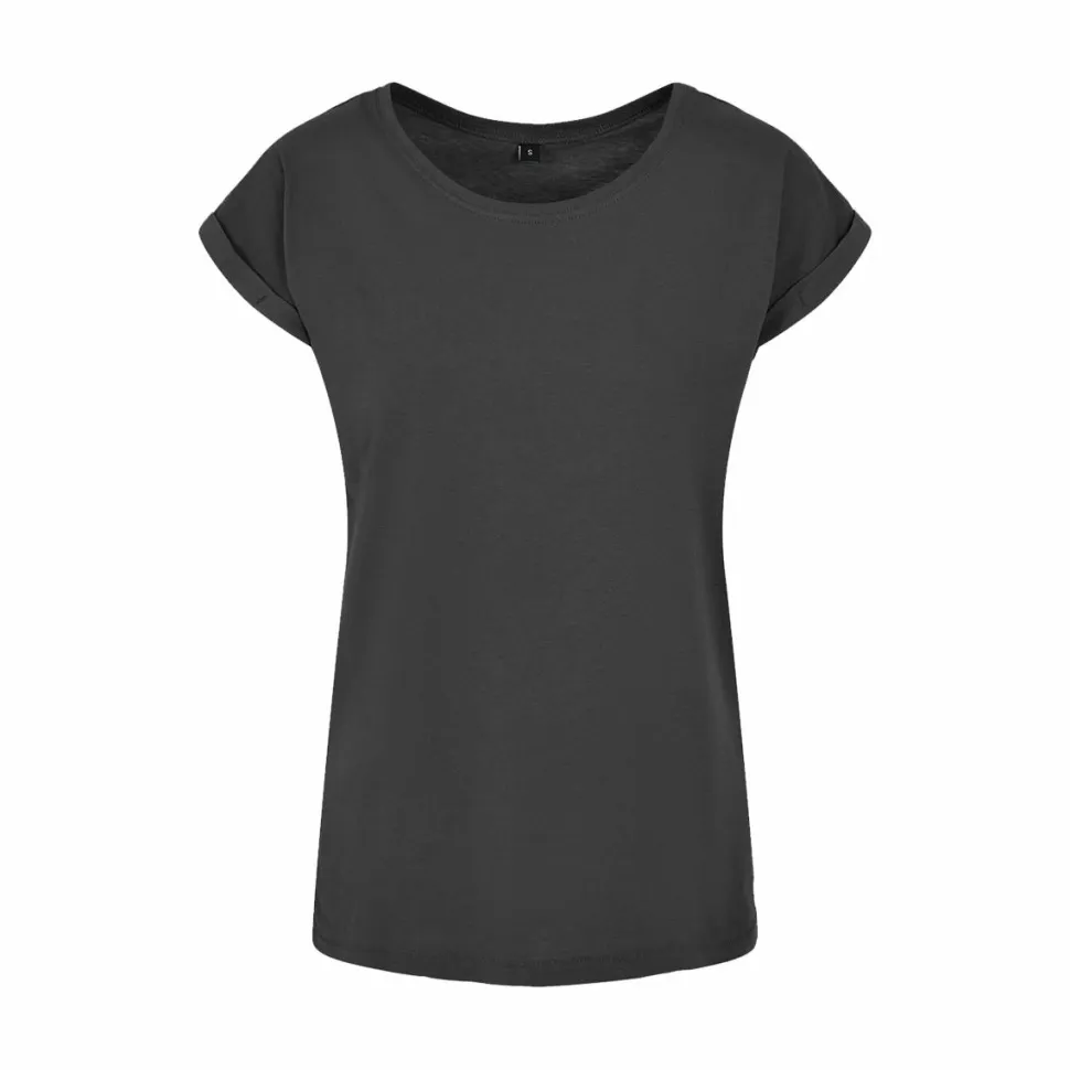BUILD YOUR BRAND BY021 - T-shirt Femme Élégance Coton Léger