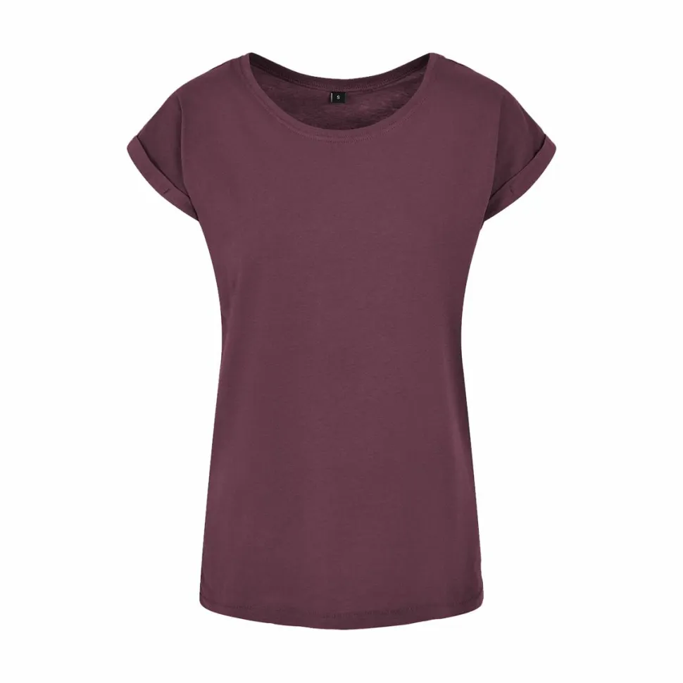 BUILD YOUR BRAND BY021 - T-shirt Femme Élégance Coton Léger