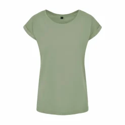BUILD YOUR BRAND BY021 - T-shirt Femme Élégance Coton Léger