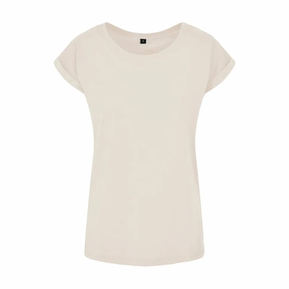 BUILD YOUR BRAND BY021 - T-shirt Femme Élégance Coton Léger