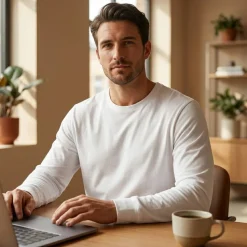 BUILD YOUR BRAND BY091 - T-shirt manches longues