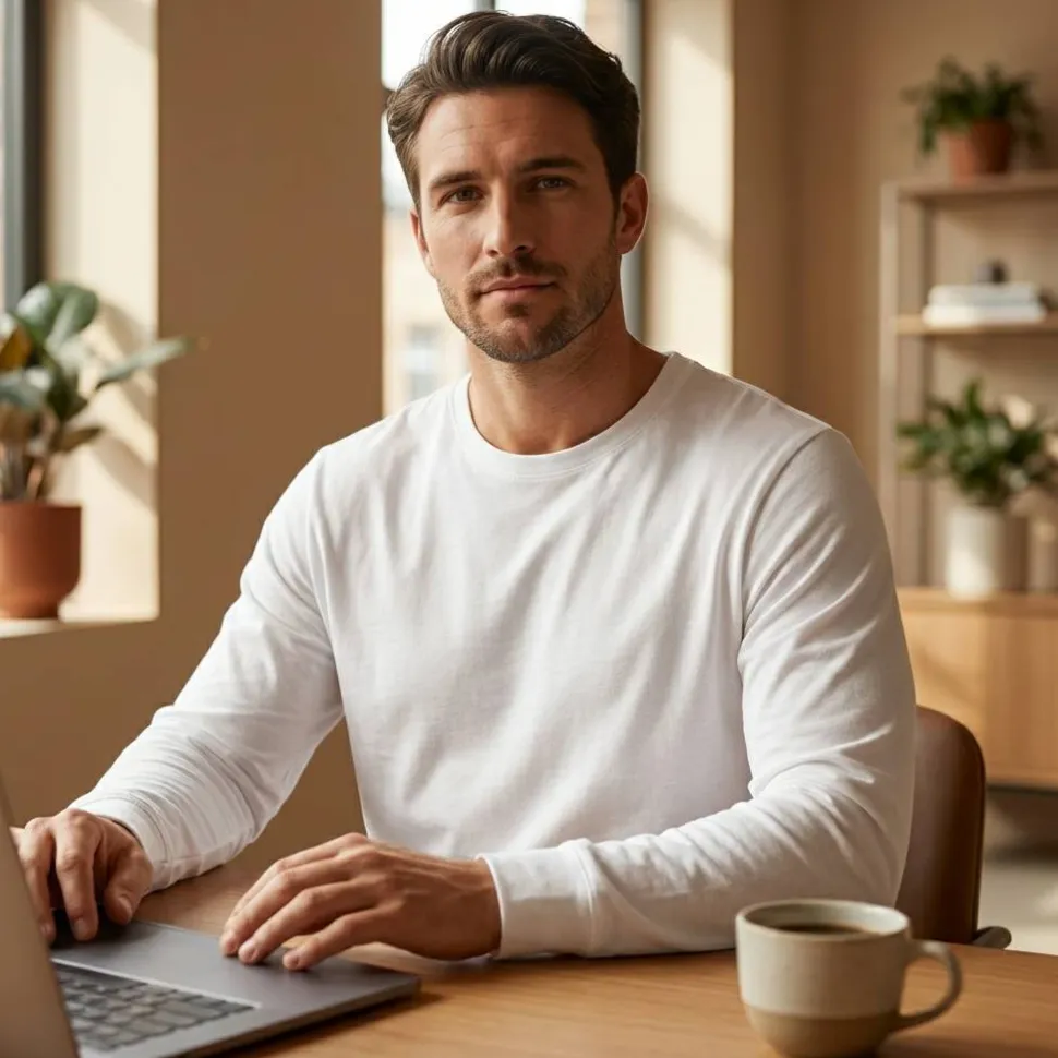 BUILD YOUR BRAND BY091 - T-shirt manches longues