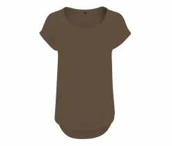 BUILD YOUR BRAND BY036 - T-shirt femme au dos rallongé