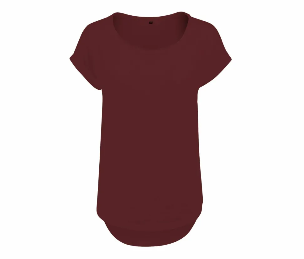 BUILD YOUR BRAND BY036 - T-shirt femme au dos rallongé