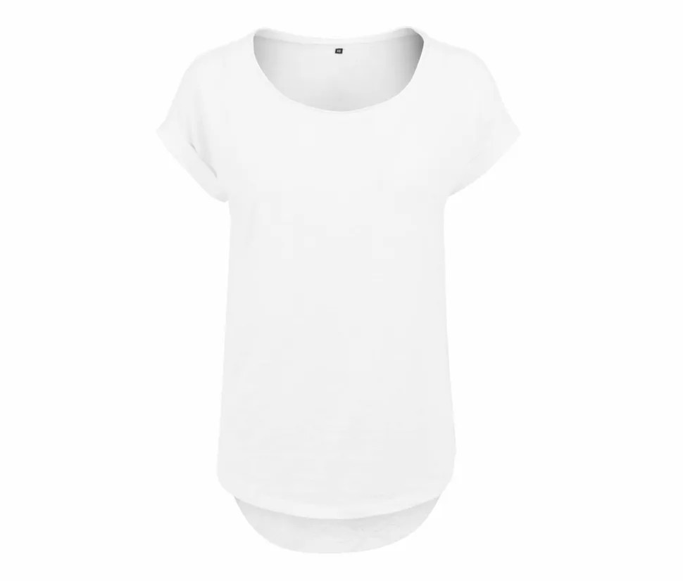 BUILD YOUR BRAND BY036 - T-shirt femme au dos rallongé