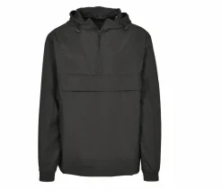 BUILD YOUR BRAND BY096 - Veste Homme Demi-Saison à Zip et Capuche