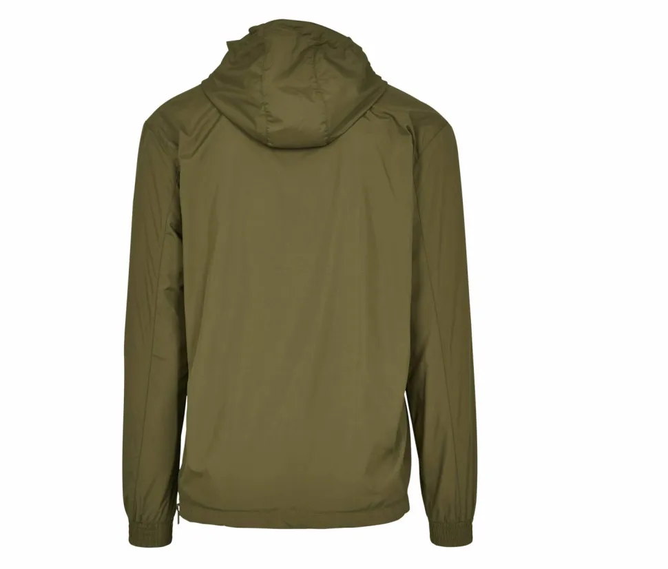 BUILD YOUR BRAND BY096 - Veste Homme Demi-Saison à Zip et Capuche