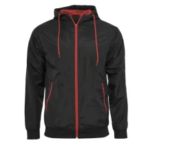 BUILD YOUR BRAND BY016 - Veste Coupe-Vent Élégante et Fonctionnelle pour Hommes
