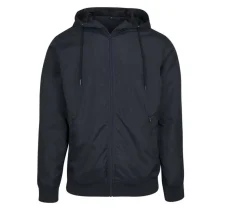 BUILD YOUR BRAND BY016 - Veste Coupe-Vent Élégante et Fonctionnelle pour Hommes