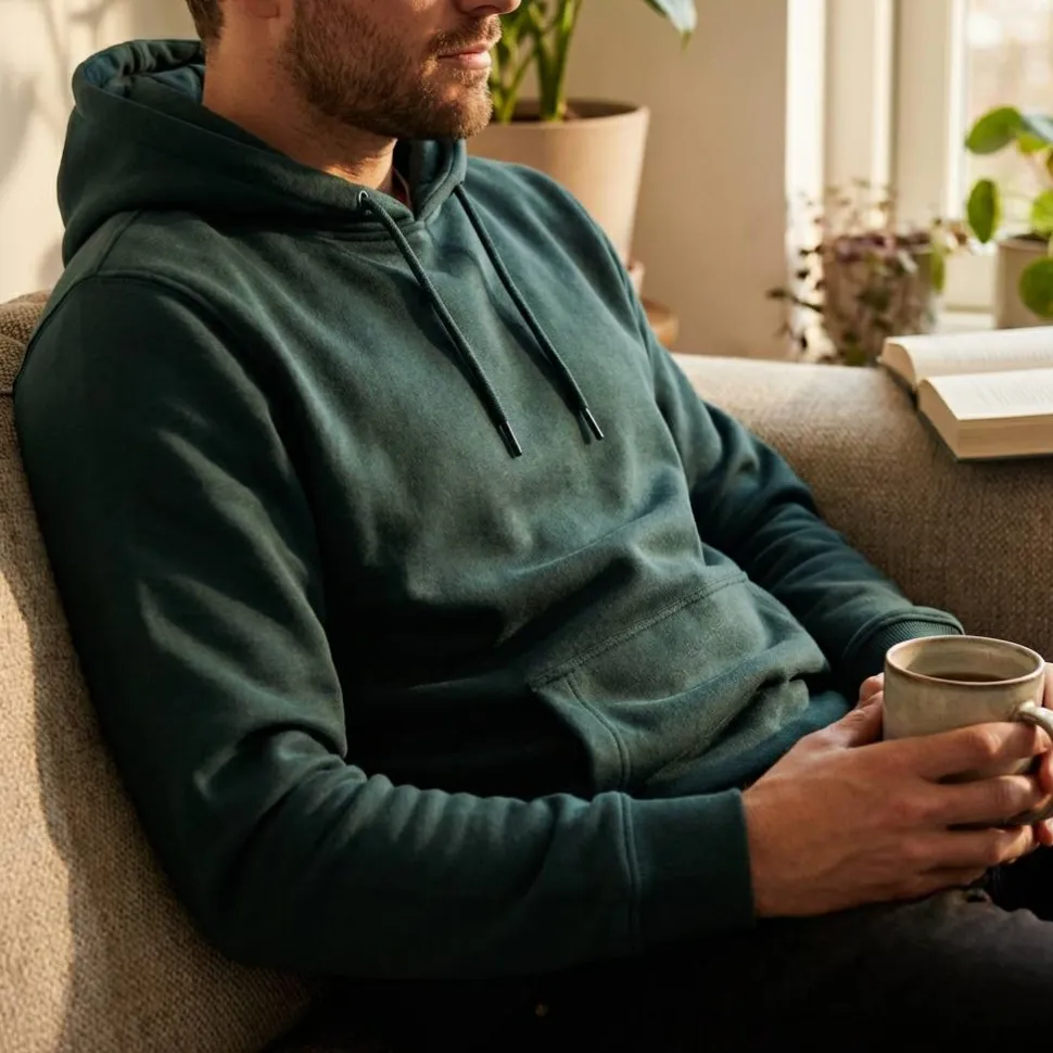 BUILD YOUR BRAND BYB001 - Sweat à Capuche Confort Unisexe Automne-Hiver