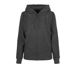 BUILD YOUR BRAND BYB009 - Sweat capuche zippé femme