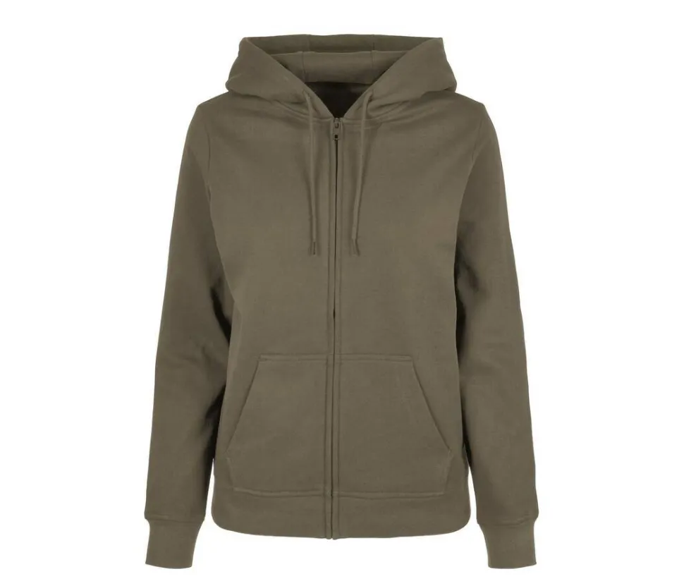 BUILD YOUR BRAND BYB009 - Sweat capuche zippé femme