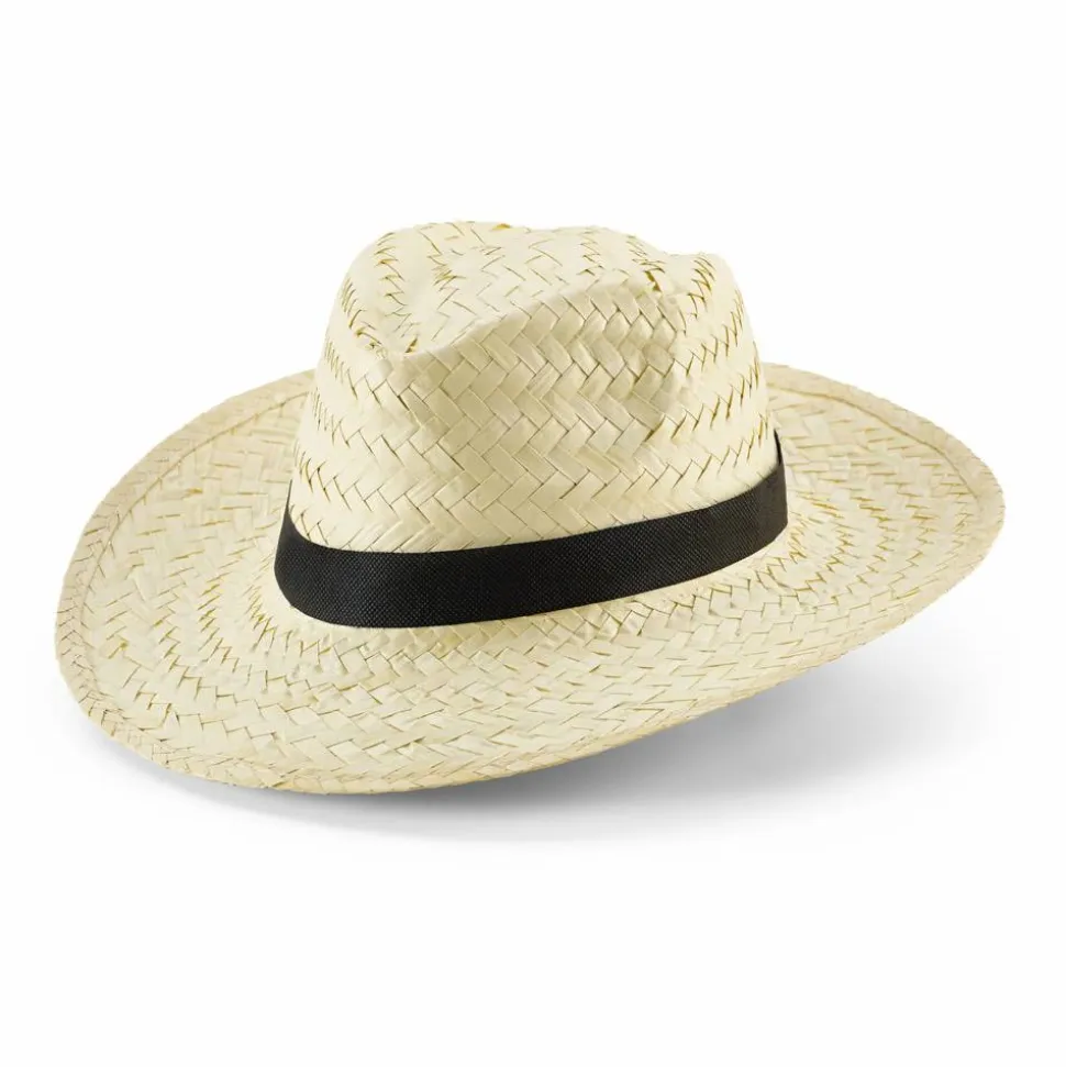 Chapeau de paille naturelle avec bande en polyester - Egotier 99084