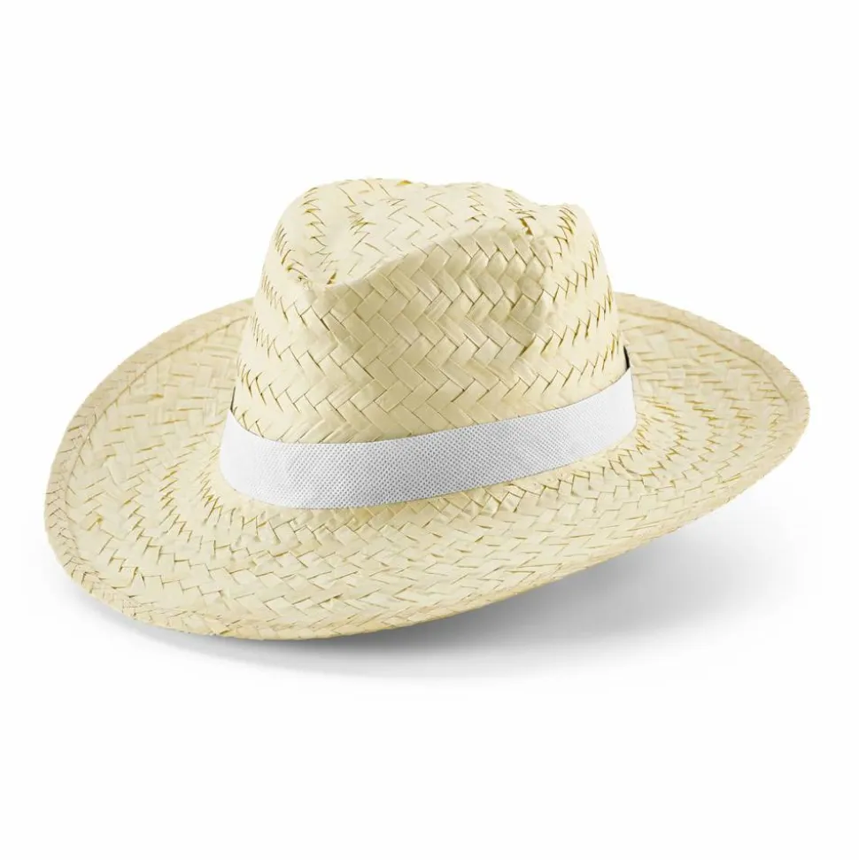 Chapeau de paille naturelle avec bande en polyester - Egotier 99084