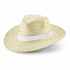 Chapeau en paille naturelle avec ruban sublimé - Egotier 99085