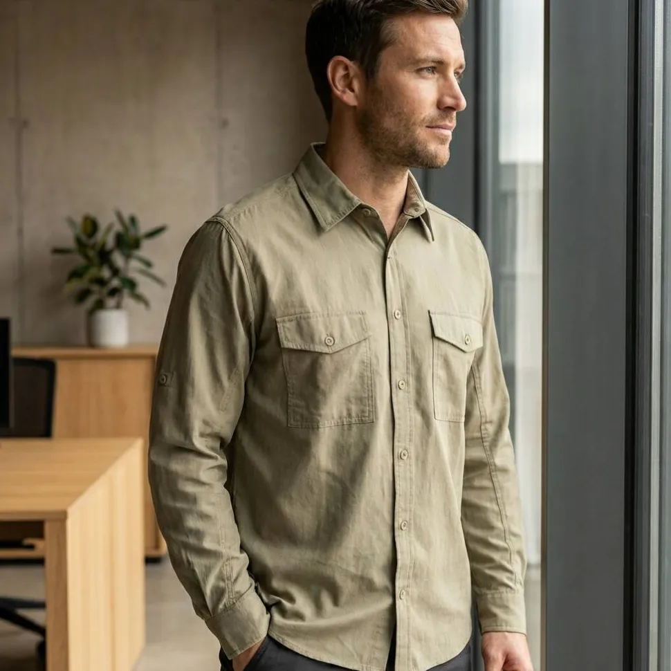 CRAGHOPPERS CES001 - Chemise manches longues en polyester recyclé
