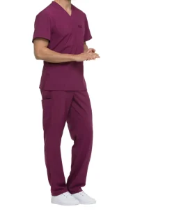 Dickies Medical DKE645 - Haut Homme à Col V avec Poches Multiples