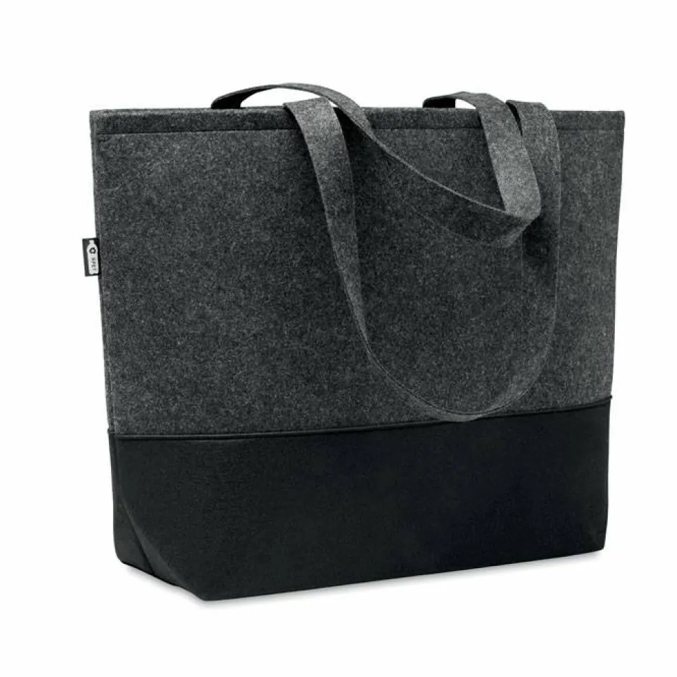 DUO INDICO Sac shopping en feutre RPET - GiftRetail MO6455