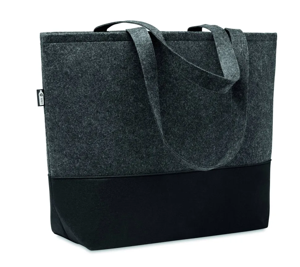 DUO INDICO Sac shopping en feutre RPET - GiftRetail MO6455