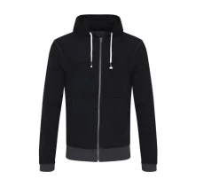 ECOLOGIE EA051 - Sweat capuche zippé en coton recyclé