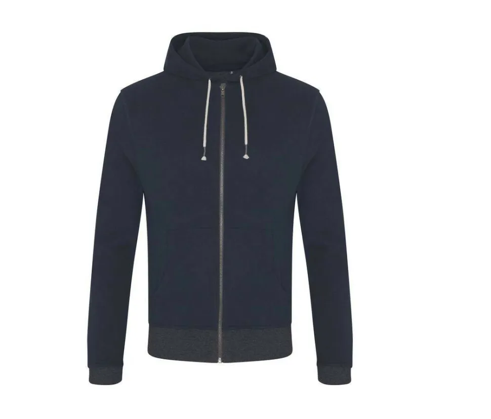 ECOLOGIE EA051 - Sweat capuche zippé en coton recyclé