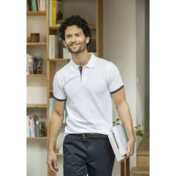 Elevate Life 38110 - Polo Morgan manches courtes deux tons homme