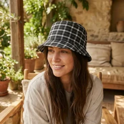 FLEXFIT F5003C - Chapeau Bob à Carreaux en Polyester