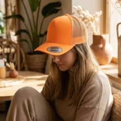 FLEXFIT 6506NT - Casquette style trucker fluo