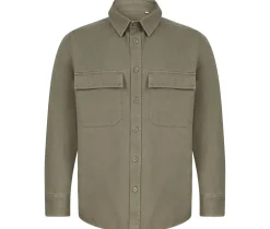 Front Row FR054 - Chemise Surchemise en Coton avec Poches à Rabat