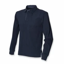Front Row FR43M - Polo de rugby super douce à manches longues