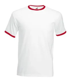 Fruit of the Loom 61-168-0 - T-shirt Contrasté en Coton Belcoro