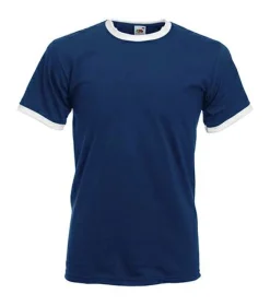 Fruit of the Loom 61-168-0 - T-shirt Contrasté en Coton Belcoro