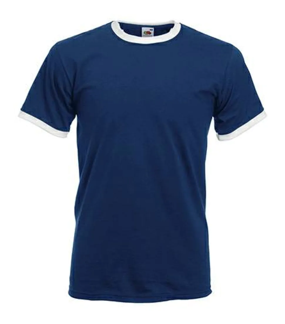 Fruit of the Loom 61-168-0 - T-shirt Contrasté en Coton Belcoro