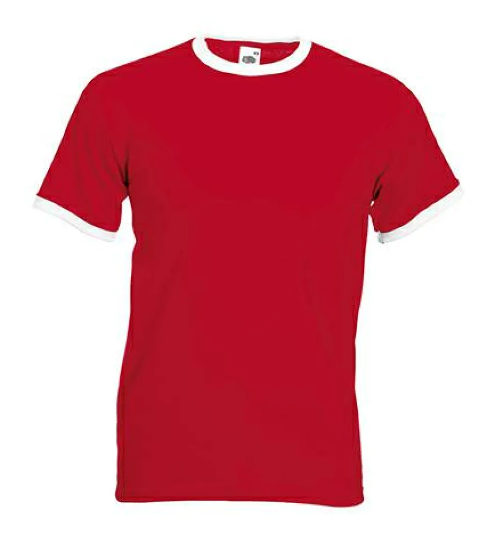 Fruit of the Loom 61-168-0 - T-shirt Contrasté en Coton Belcoro