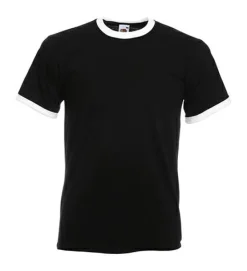 Fruit of the Loom 61-168-0 - T-shirt Contrasté en Coton Belcoro