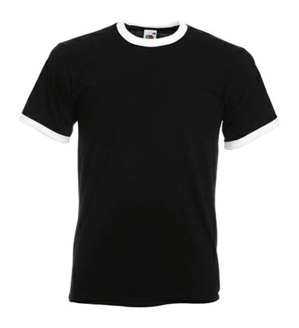 Fruit of the Loom 61-168-0 - T-shirt Contrasté en Coton Belcoro