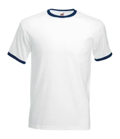 Fruit of the Loom 61-168-0 - T-shirt Contrasté en Coton Belcoro