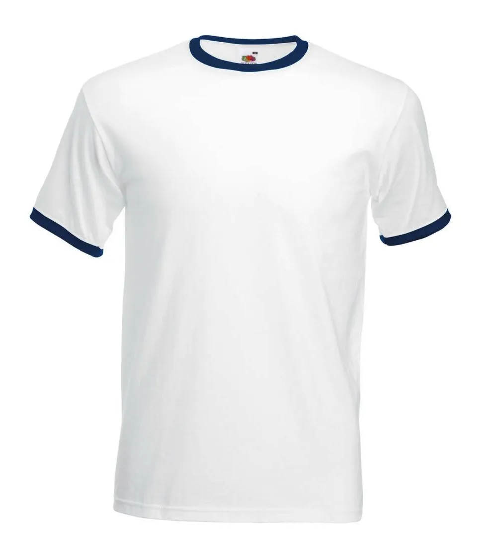 Fruit of the Loom 61-168-0 - T-shirt Contrasté en Coton Belcoro