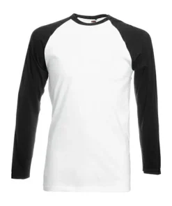 Fruit of the Loom 61-028-0 - T-Shirt Manches Longues Homme Baseball