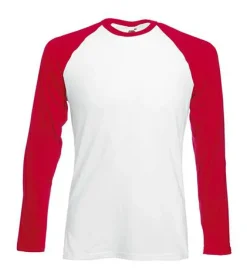 Fruit of the Loom 61-028-0 - T-Shirt Manches Longues Homme Baseball