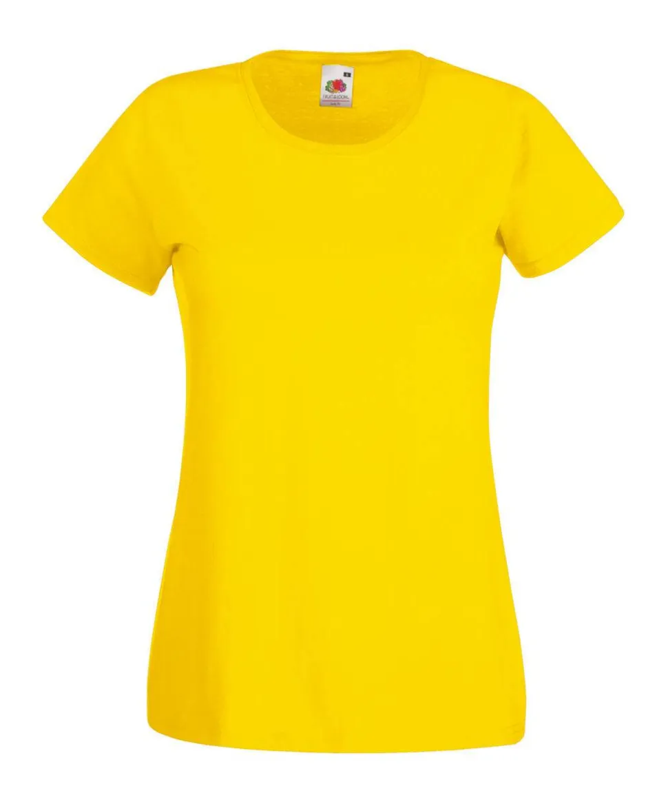 Fruit of the Loom 61-372-0 - T-Shirt Femme 100% Coton Lady-Fit