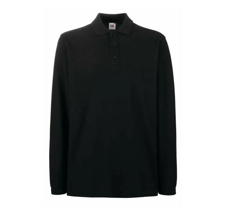 Fruit of the Loom SC384 - Polo Manches Longues Homme Premium