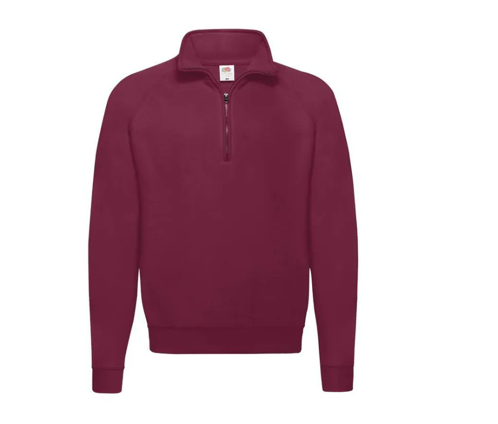 Fruit of the Loom SC376 - Sweat Homme Col Zippé Coton