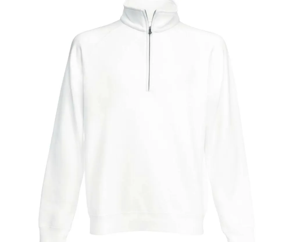 Fruit of the Loom SC376 - Sweat Homme Col Zippé Coton