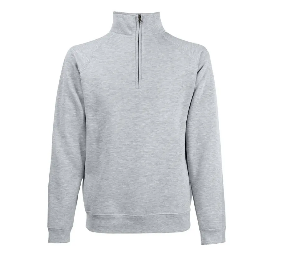 Fruit of the Loom SC376 - Sweat Homme Col Zippé Coton