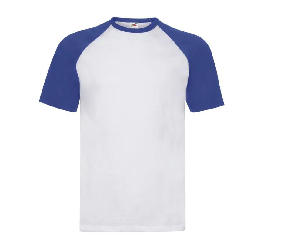Fruit of the Loom SC237 - T-Shirt Baseball Classique en Coton Fruit of the Loom