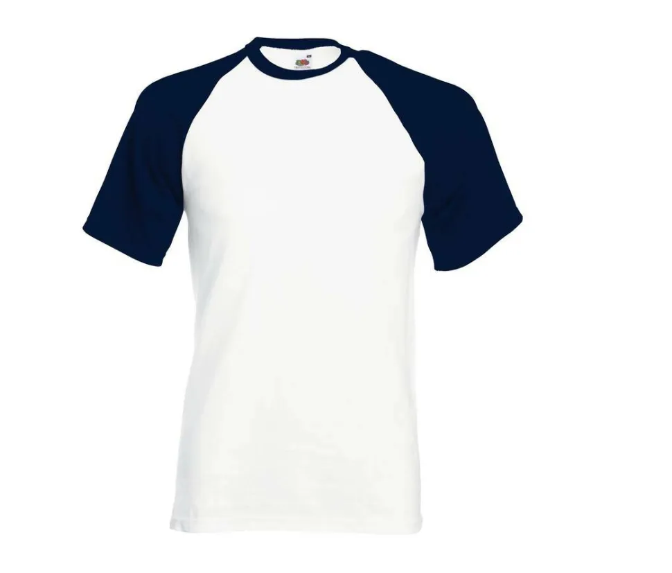 Fruit of the Loom SC237 - T-Shirt Baseball Classique en Coton Fruit of the Loom