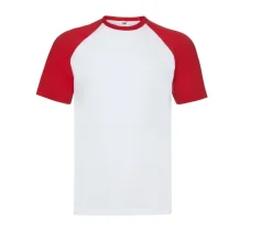 Fruit of the Loom SC237 - T-Shirt Baseball Classique en Coton Fruit of the Loom
