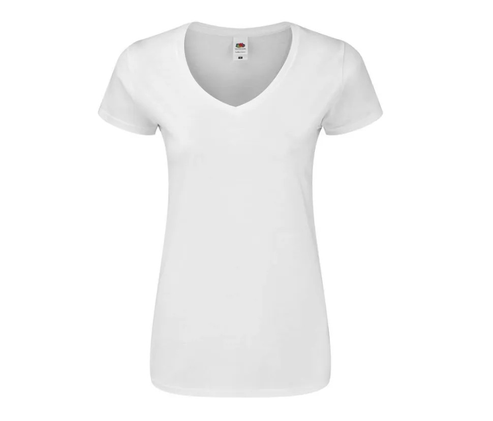FRUIT OF THE LOOM SC155 - T-shirt Femme Col V Mode Fruit of the Loom
