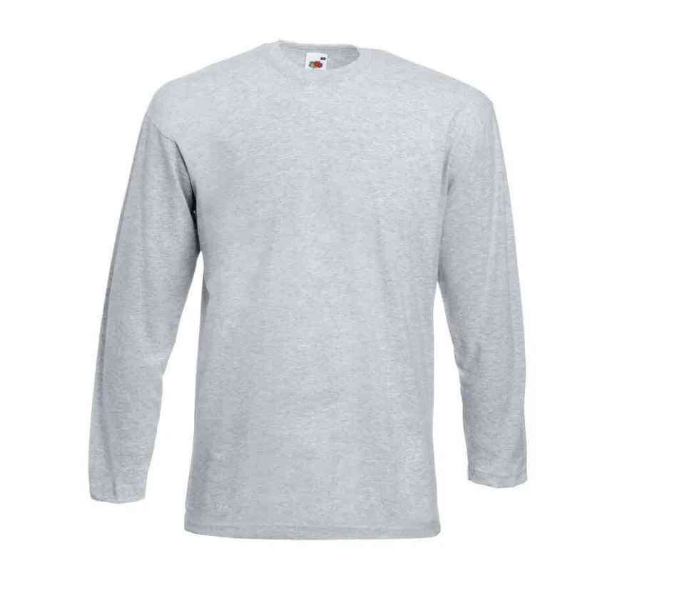Fruit of the Loom SC233 - T-Shirt Homme Manches Longues 100% coton